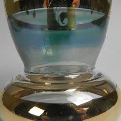 Glass vase with gilded decorations, Belgium, 1930s detail bottom