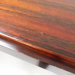 Art Deco dining table, rosewood veneer, extendable to 248 cm, 1930s detail
