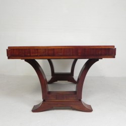 Art Deco dining table, rosewood veneer, extendable to 248 cm, 1930s side