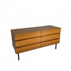 Mid-Century chest of drawers with 6 drawers in the style of Musterring, 1960s