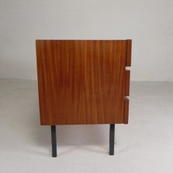 Mid Century ladekast met 6 laden in de stijl van Musterring, jaren 60 zijkant