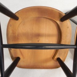 Set van 4 spijlenstoelen, Tapiovaara, jaren 60 onderzijde