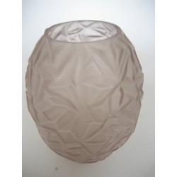Glazen Art deco vaas lichtpaars