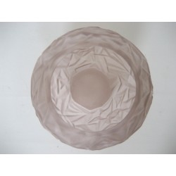 Glazen Art deco vaas lichtpaars
